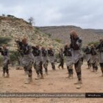 Islamic State recruits at the “Dawoud al Somali” training camp in Somalia’s northern Puntland region. Photo Courtesy/LWJ