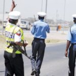 Kenyan traffic police. (Standard Courtesy)